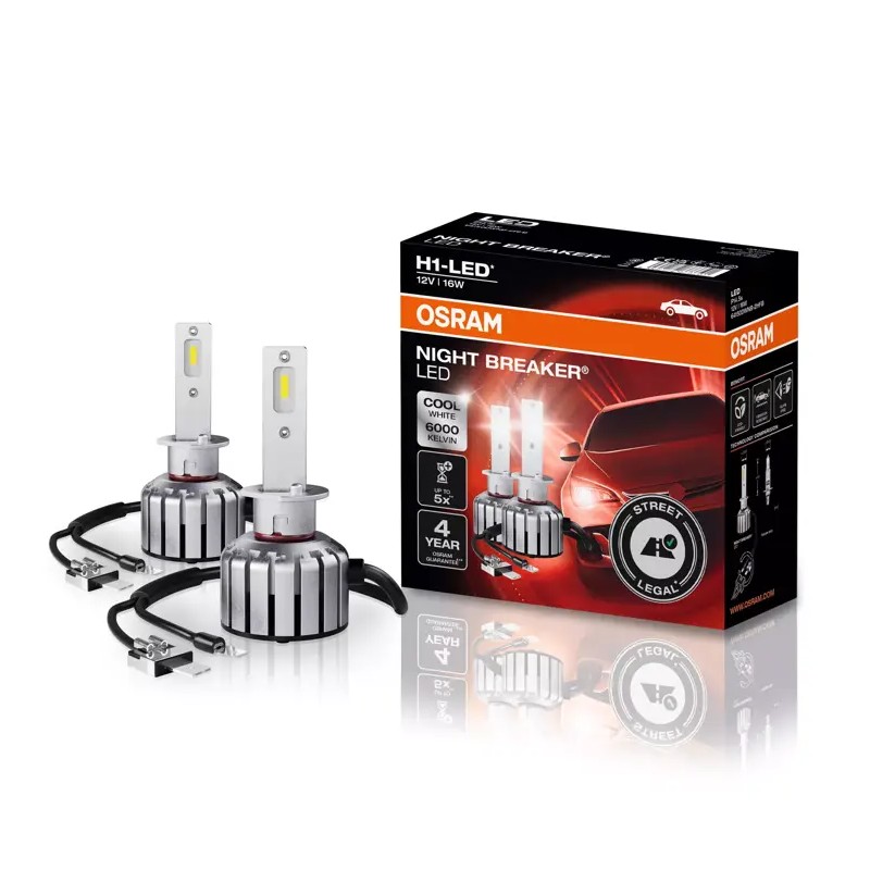 2-PACK OSRAM NIGHT BREAKER® H1 LED