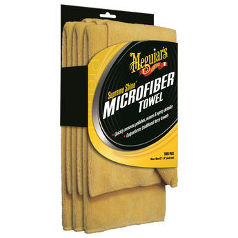 MEGUIAR'S SUPREME SHINE MICROFIBRE TOWEL - 3-PACK