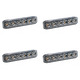 4-PACK SCANDIQ 6LED FLEX, GUL