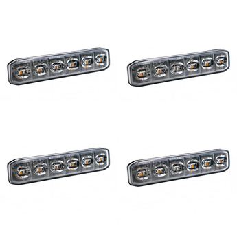 4-PACK SCANDIQ 6LED FLEX, GUL