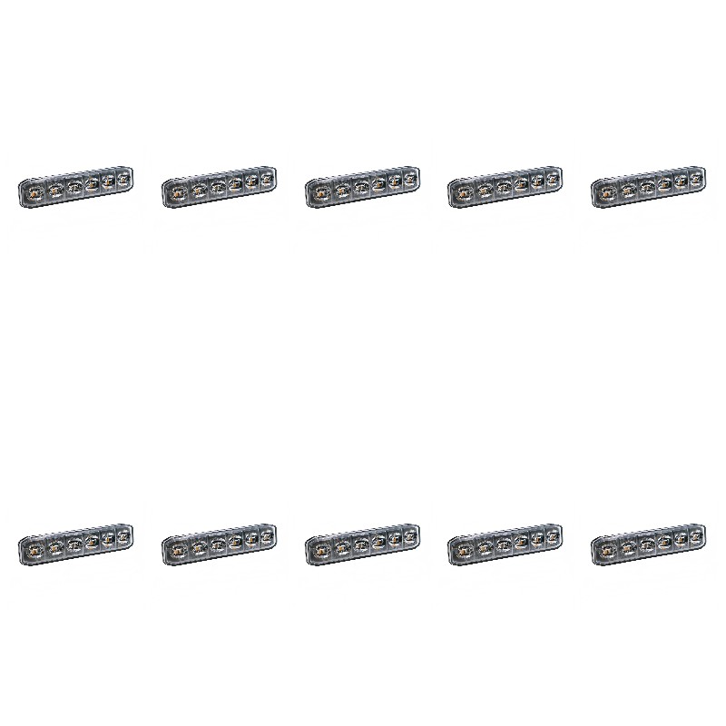10-PACK SCANDIQ 6LED FLEX, GUL