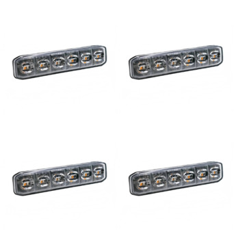 4-PACK SCANDIQ 12LED FLEX, DUAL COLOR