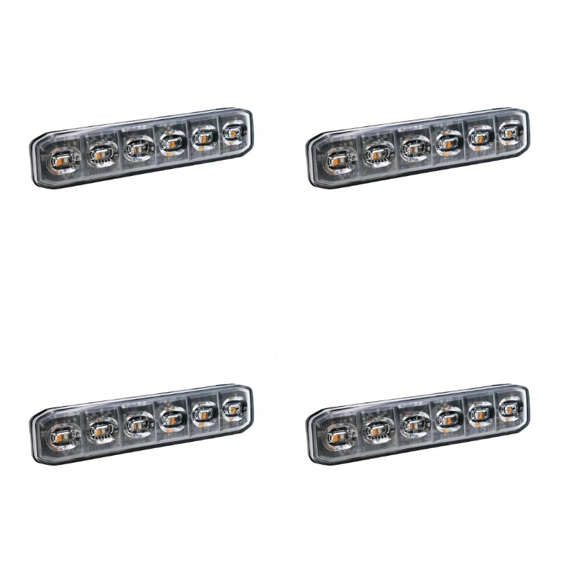 4-PACK SCANDIQ 12LED FLEX, DUAL COLOR