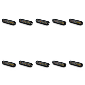 10-PACK SCANDIQ 6LED, GUL