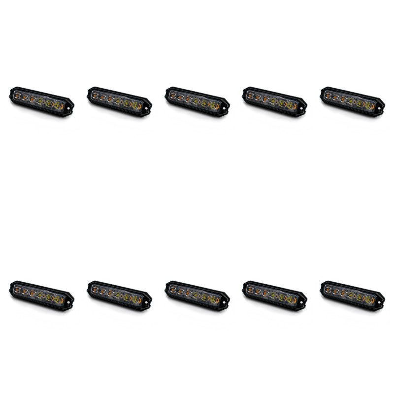 10-PACK SCANDIQ 6LED, GUL