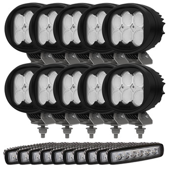 10-PACK Oledone Osram LED arbetsbelysning 7200 lumen