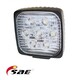 6-PACK SAE SQ 35W LED arbetsbelysning paket, Kvadratisk