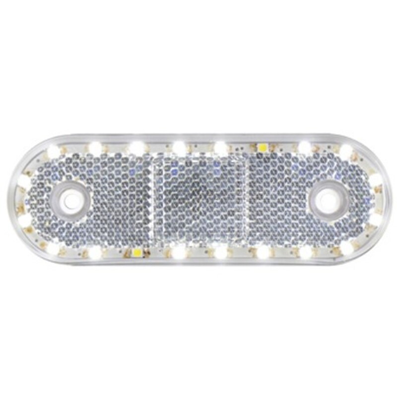 LED-markörljus med reflex CL, Positionslykta, Vit