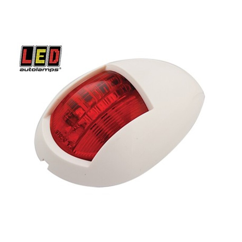 LED Autolamps röd lanterna, Röd, Vit