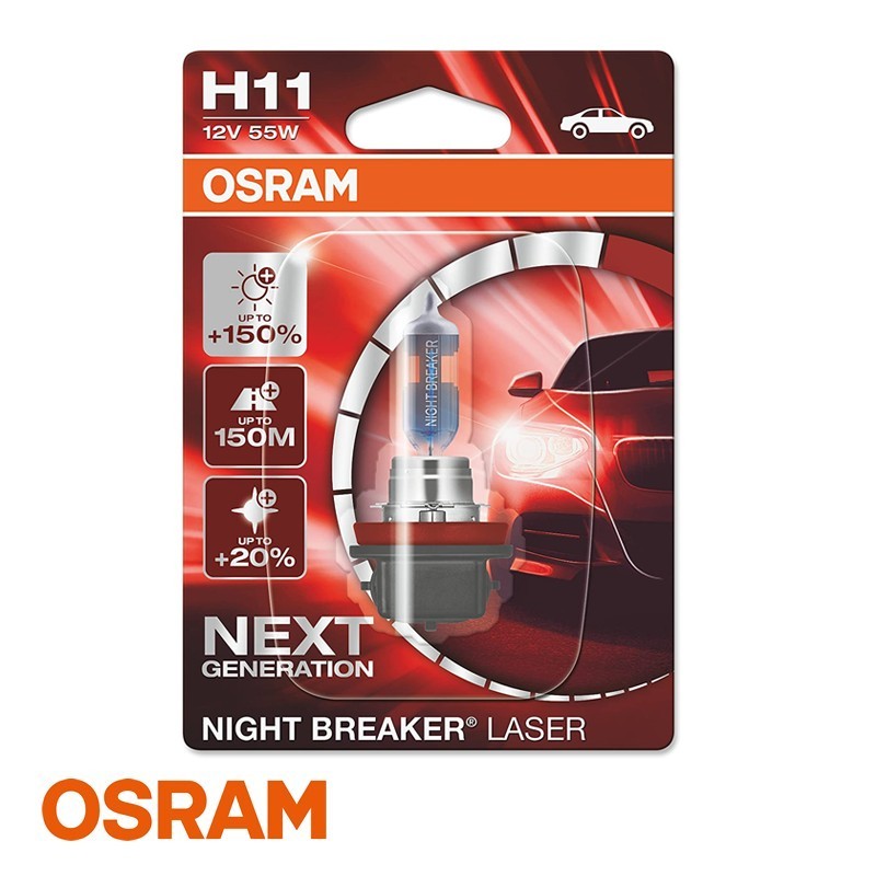 H11 NIGHT BREAKER LASER, 55W
