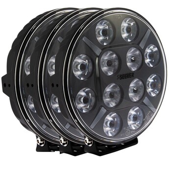 3-PACK SEEKER 12X 120W LED extraljus paket