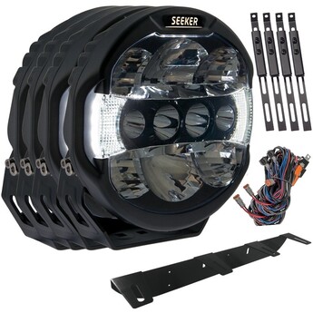 4-PACK SEEKER QUANTUM LED Extraljuspaket 9" tum 120W